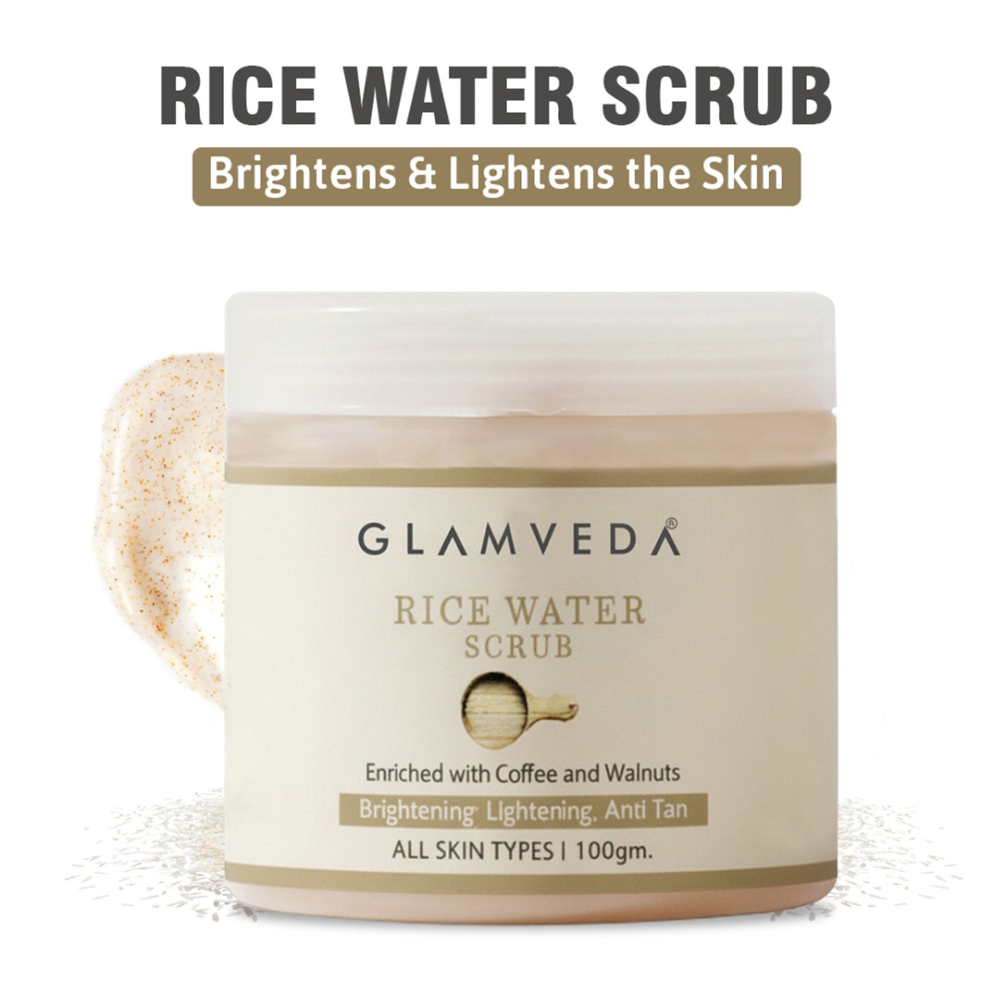 Glamveda Rice Water Brightening Scrub