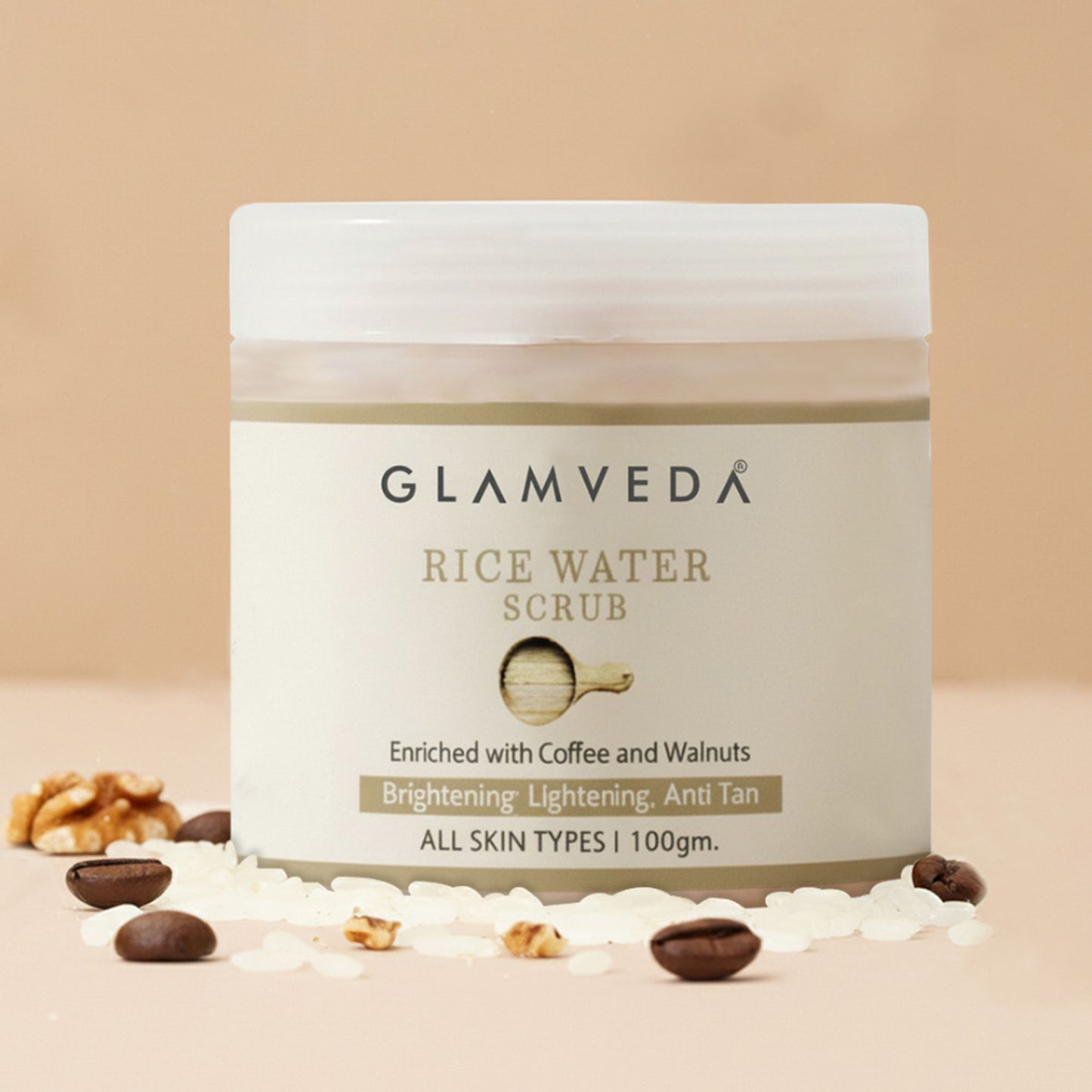 Glamveda Rice Water Brightening Scrub