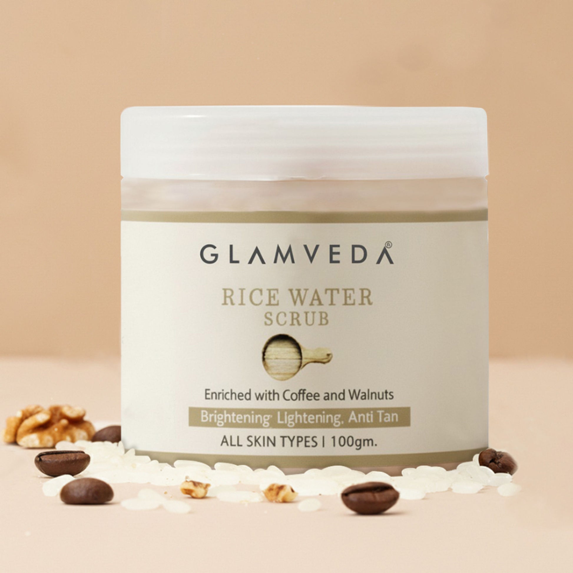 Glamveda Rice Water Brightening Scrub