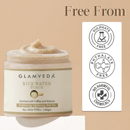 Glamveda Rice Water Brightening Scrub