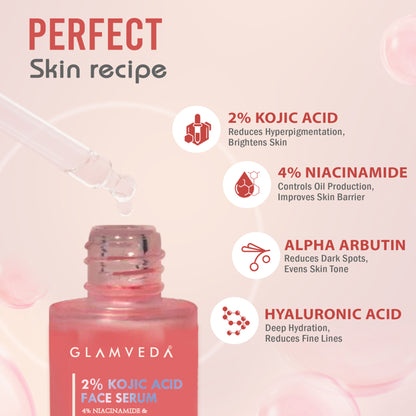 Glamveda 2% Kojic Acid Face Serum