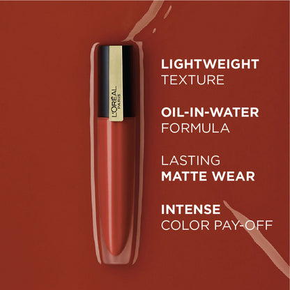 L'Oreal Paris Rouge Signature Matte Liquid Lipstick - 129 I Lead