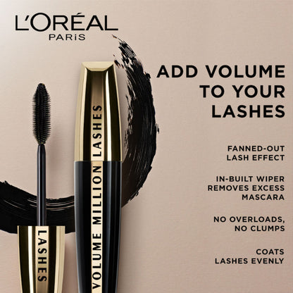 L'Oreal Paris Volume Million Lashes Mascara - Extra-Black