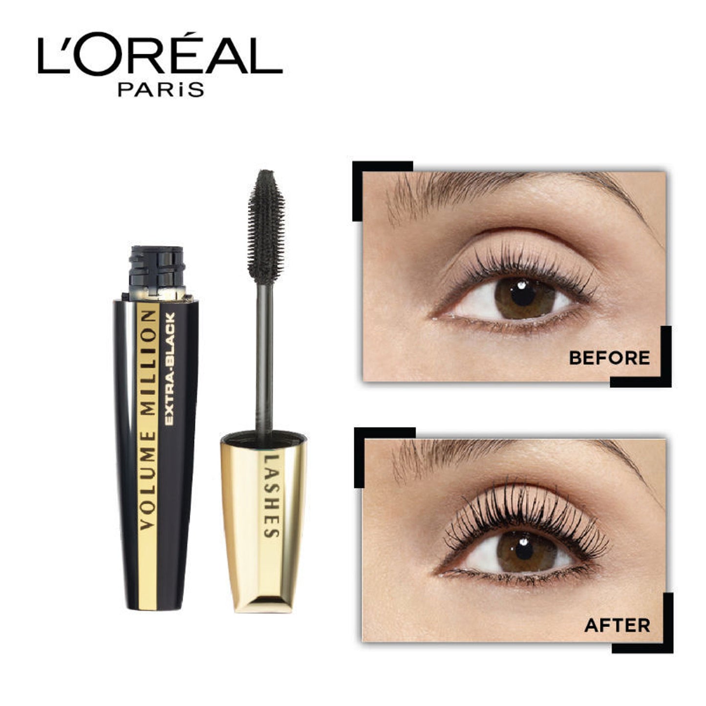 L'Oreal Paris Volume Million Lashes Mascara - Extra-Black