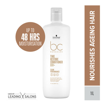 Schwarzkopf Professional Bonacure Time Restore Conditioner With Q10+ - For Mature Hair