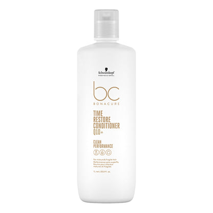 Schwarzkopf Professional Bonacure Time Restore Conditioner With Q10+ - For Mature Hair