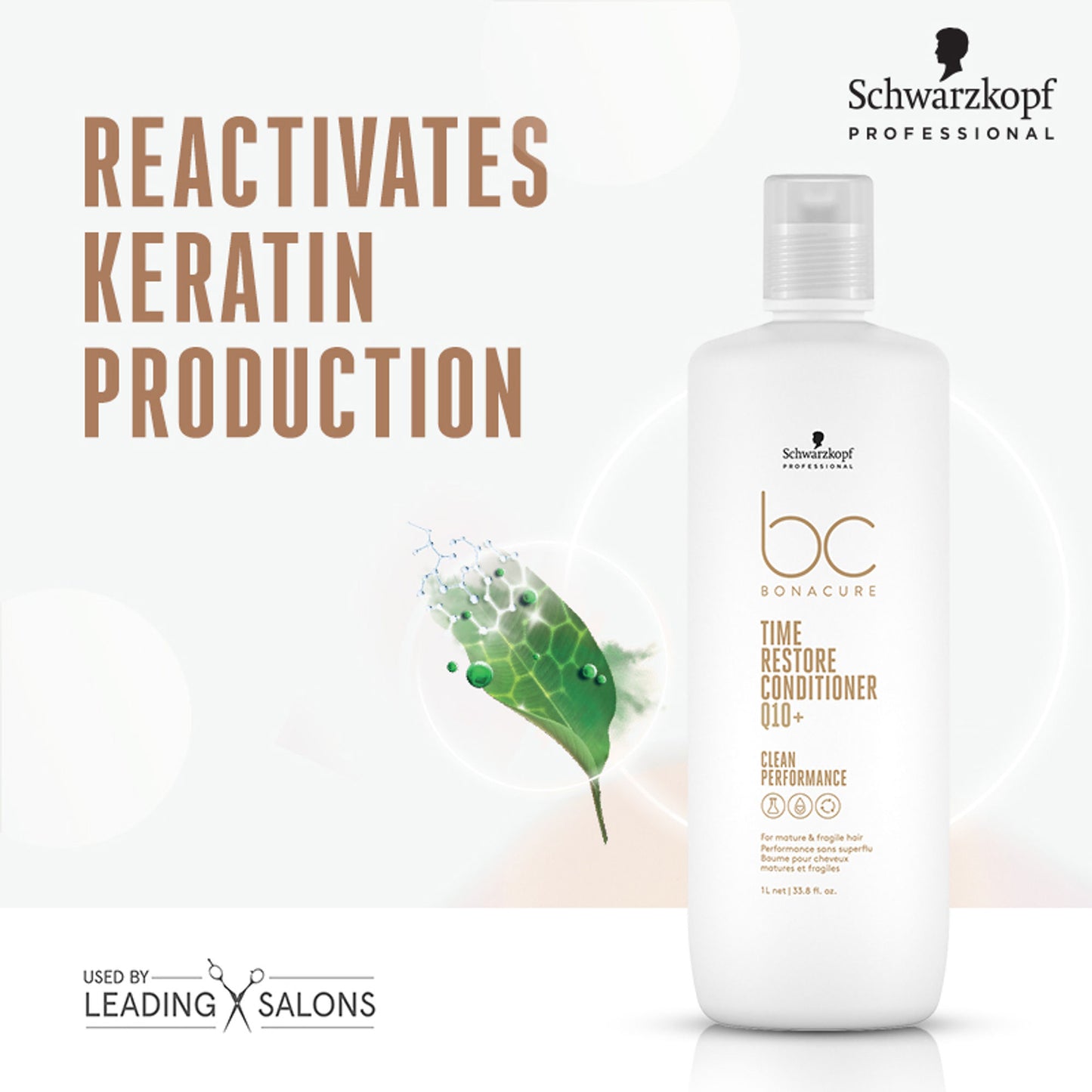 Schwarzkopf Professional Bonacure Time Restore Conditioner With Q10+ - For Mature Hair