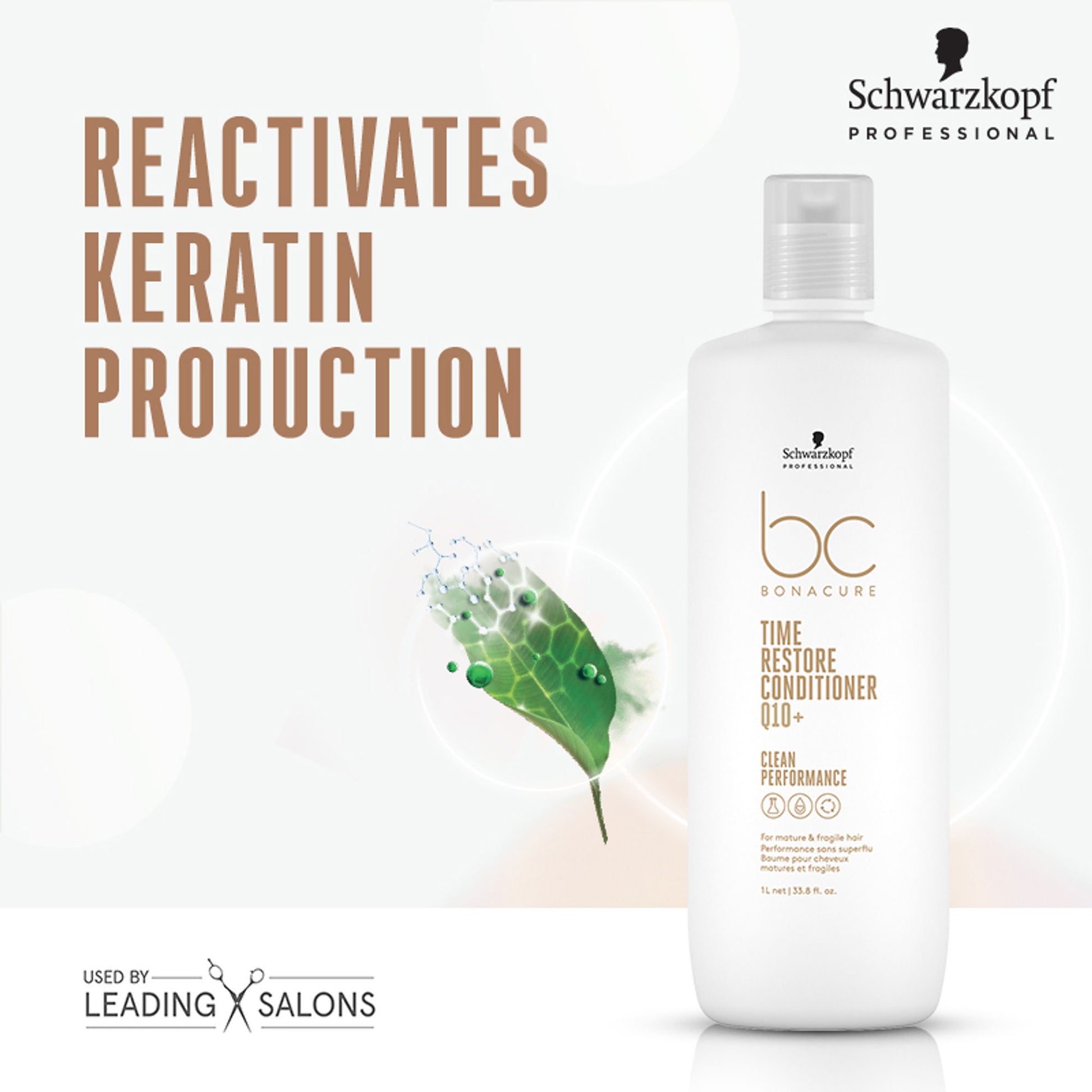 Schwarzkopf Professional Bonacure Time Restore Conditioner With Q10+ - For Mature Hair