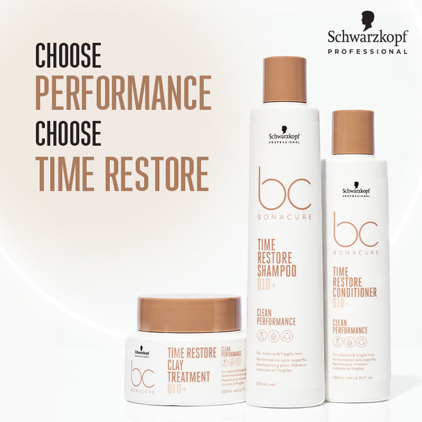 Schwarzkopf Professional Bonacure Time Restore Conditioner With Q10+ - For Mature Hair