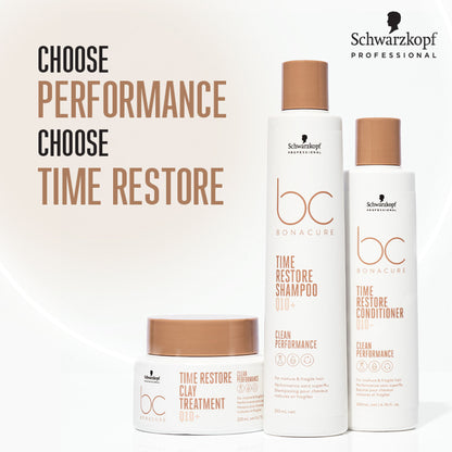Schwarzkopf Professional Bonacure Time Restore Conditioner With Q10+ - For Mature Hair