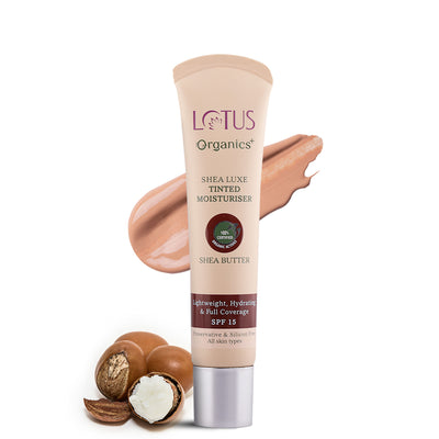 Lotus Organics Shea Luxe Tinted Moisturizer With SPF 15 - M3 Dark