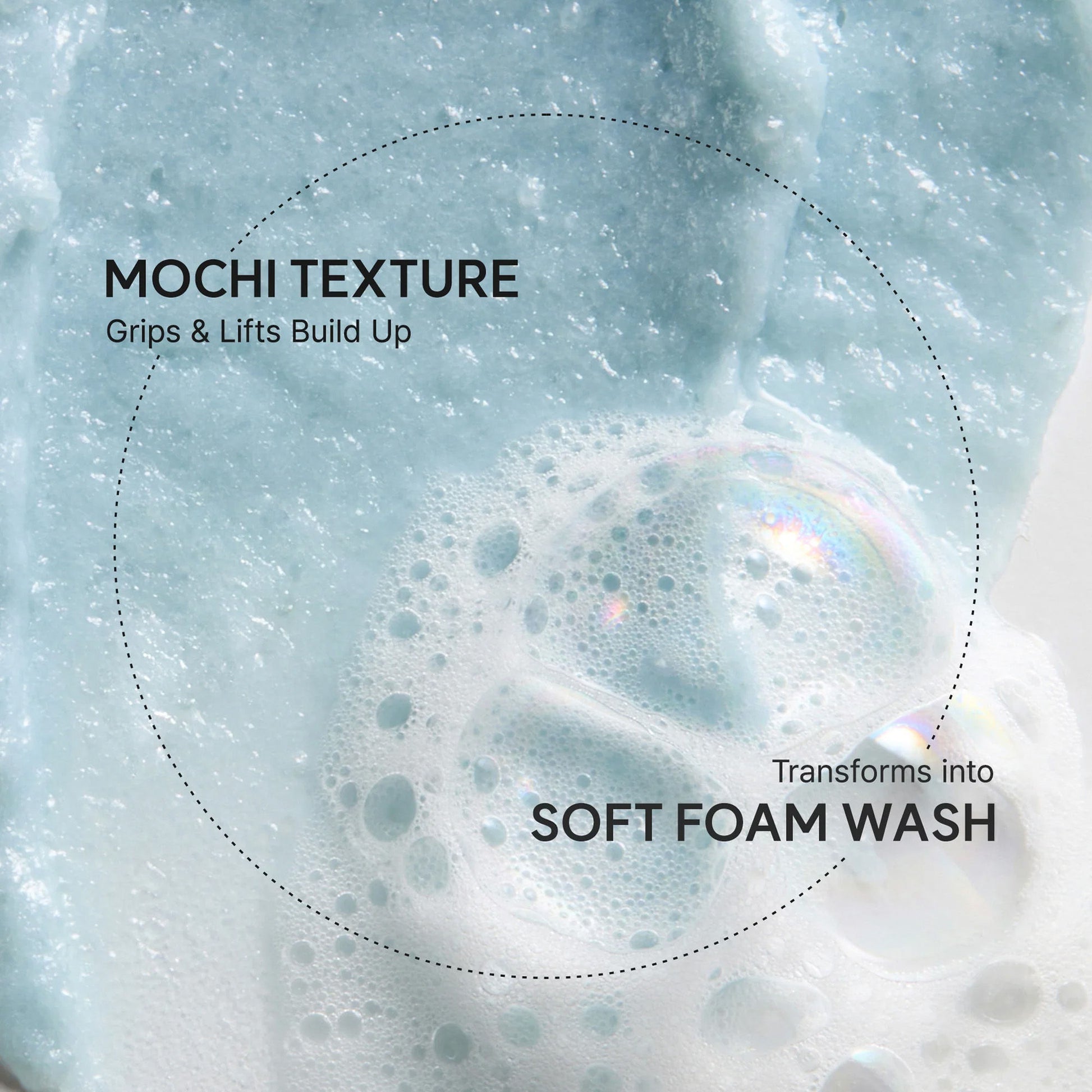 Arencia Fresh Blue Hyssop Rice Mochi Cleanser - Gentle Exfoliating Pore Care Korean Double Cleanser