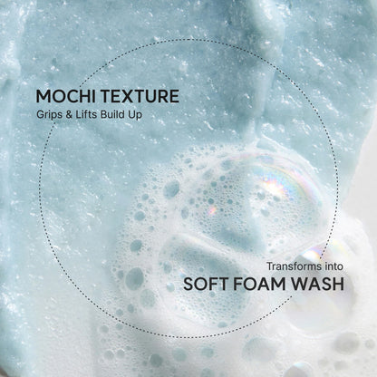 Arencia Fresh Blue Hyssop Rice Mochi Cleanser - Gentle Exfoliating Pore Care Korean Double Cleanser