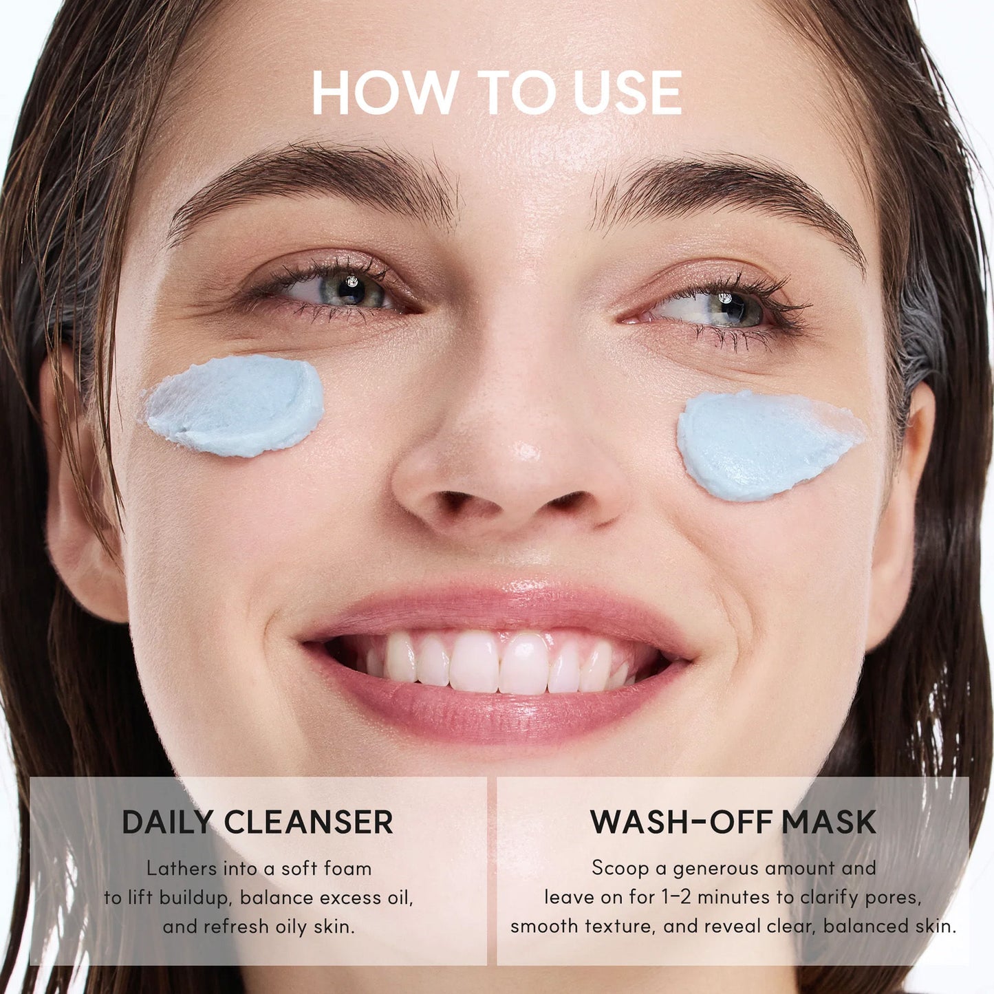 Arencia Fresh Blue Hyssop Rice Mochi Cleanser - Gentle Exfoliating Pore Care Korean Double Cleanser