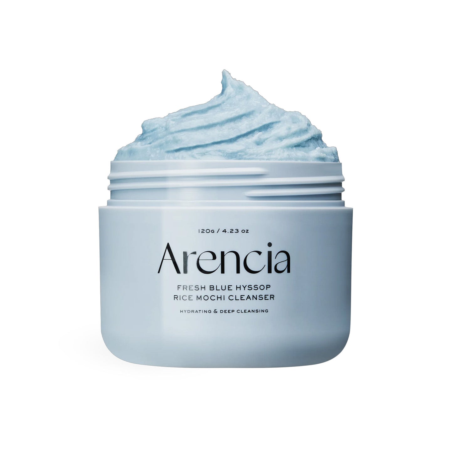 Arencia Fresh Blue Hyssop Rice Mochi Cleanser - Gentle Exfoliating Pore Care Korean Double Cleanser