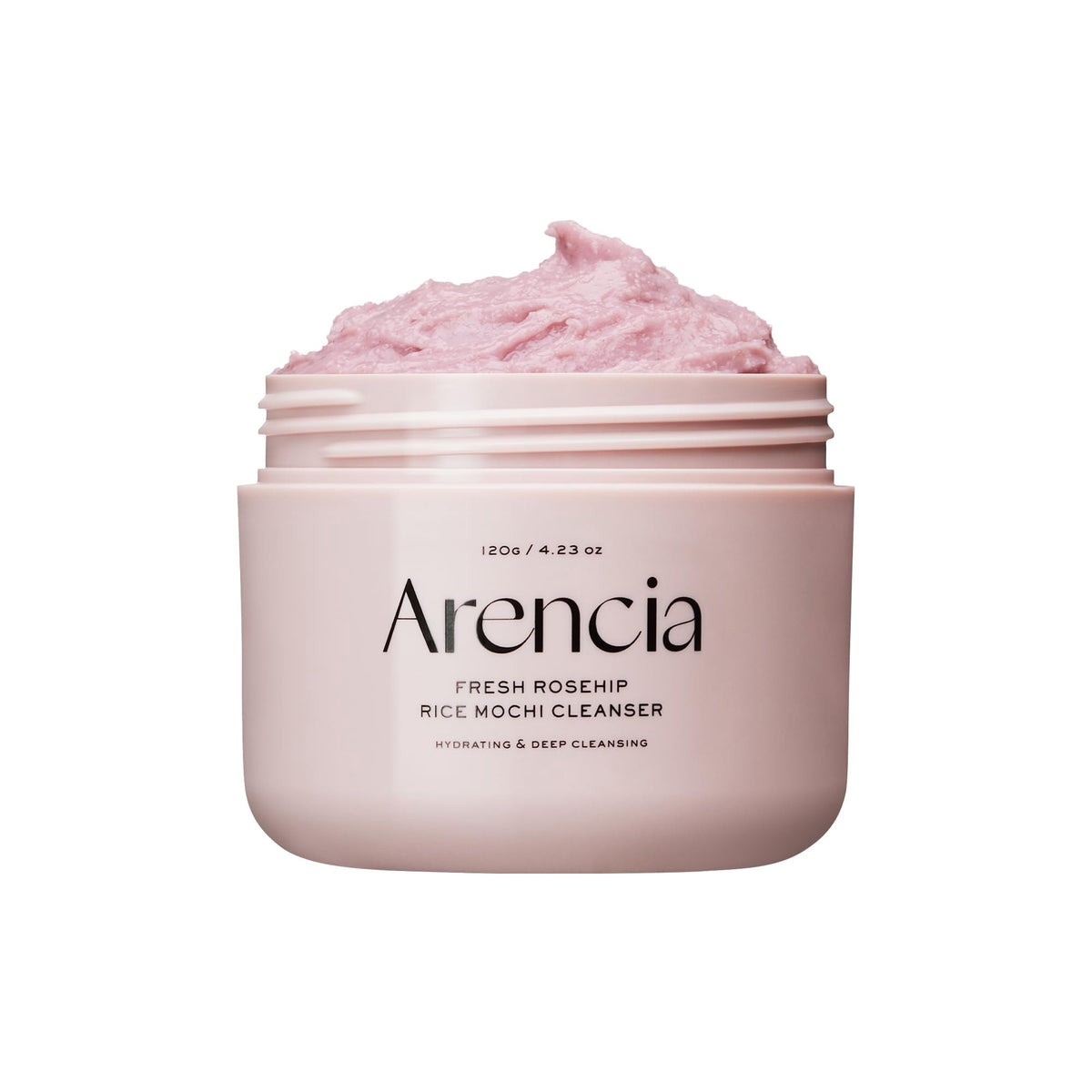 Arencia Fresh Rosehip Rice Mochi Cleanser - All-In-One Cleanser, Mask & Makeup Remover for Dull Skin