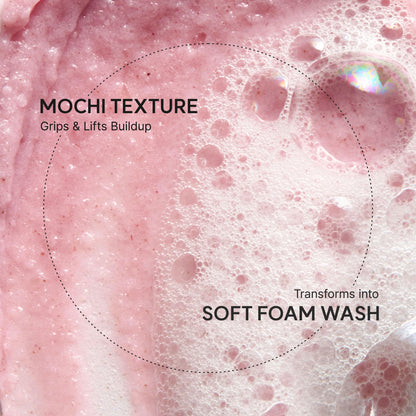 Arencia Fresh Rosehip Rice Mochi Cleanser - All-In-One Cleanser, Mask & Makeup Remover for Dull Skin