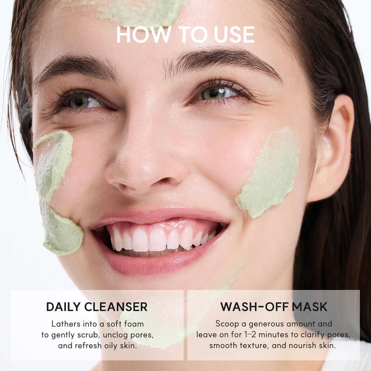 Arencia Fresh Green Rice Mochi Cleanser - Korean Cleanser, Mask & Makeup Remover, Reduces Blackheads