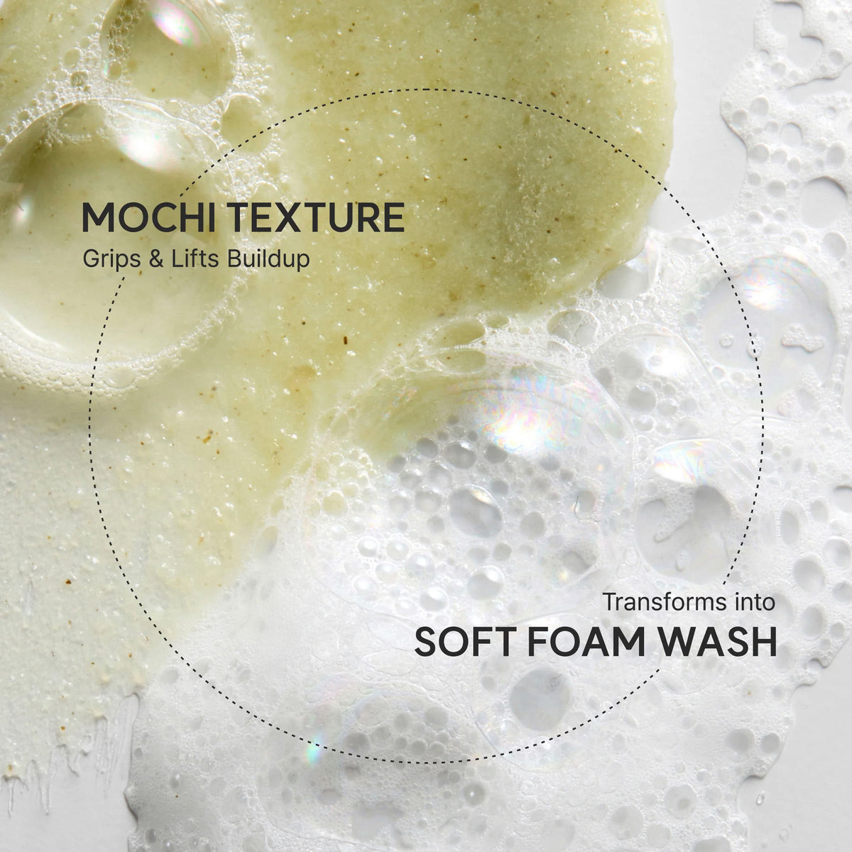 Arencia Fresh Green Rice Mochi Cleanser - Korean Cleanser, Mask & Makeup Remover, Reduces Blackheads