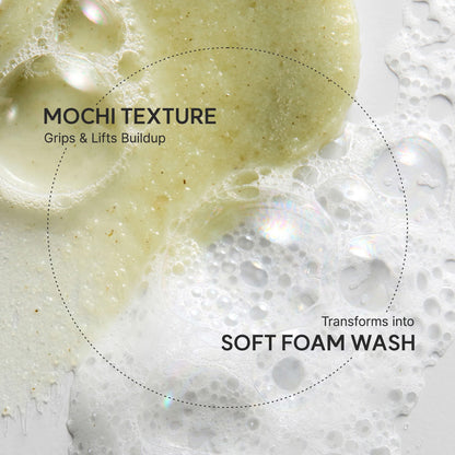 Arencia Fresh Green Rice Mochi Cleanser - Korean Cleanser, Mask & Makeup Remover, Reduces Blackheads
