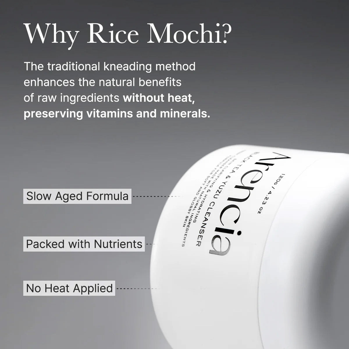 Arencia Black Tea Rice Mochi Cleanser