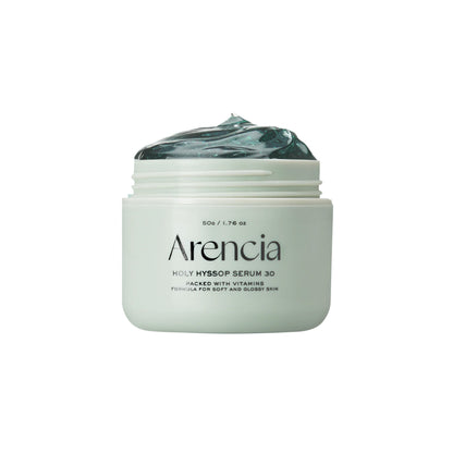 Arencia Holy Hyssop Serum 30 - Brightening Serum for Korean Glass Skin, Reduces Hyperpigmentation