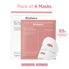 Biodance Bio-Collagen Real Deep Mask, Korean Anti-Aging Pore Care Overnight Sheet Mask - Pack of 4