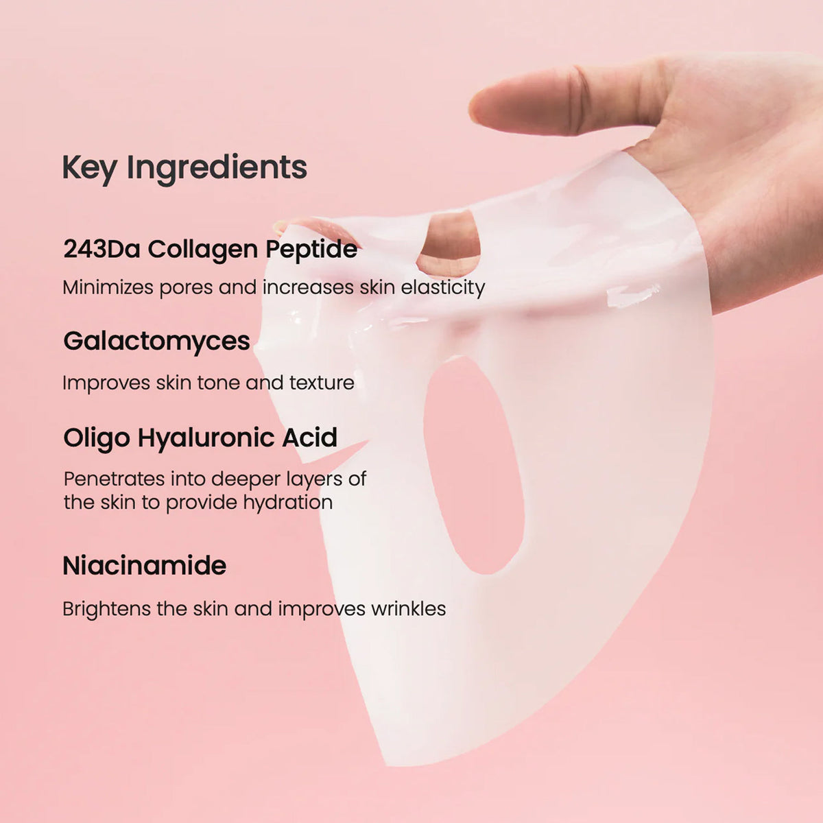 Biodance Bio-Collagen Real Deep Mask pack of 4, Korean anti-aging overnight sheet masks with pore care benefits.