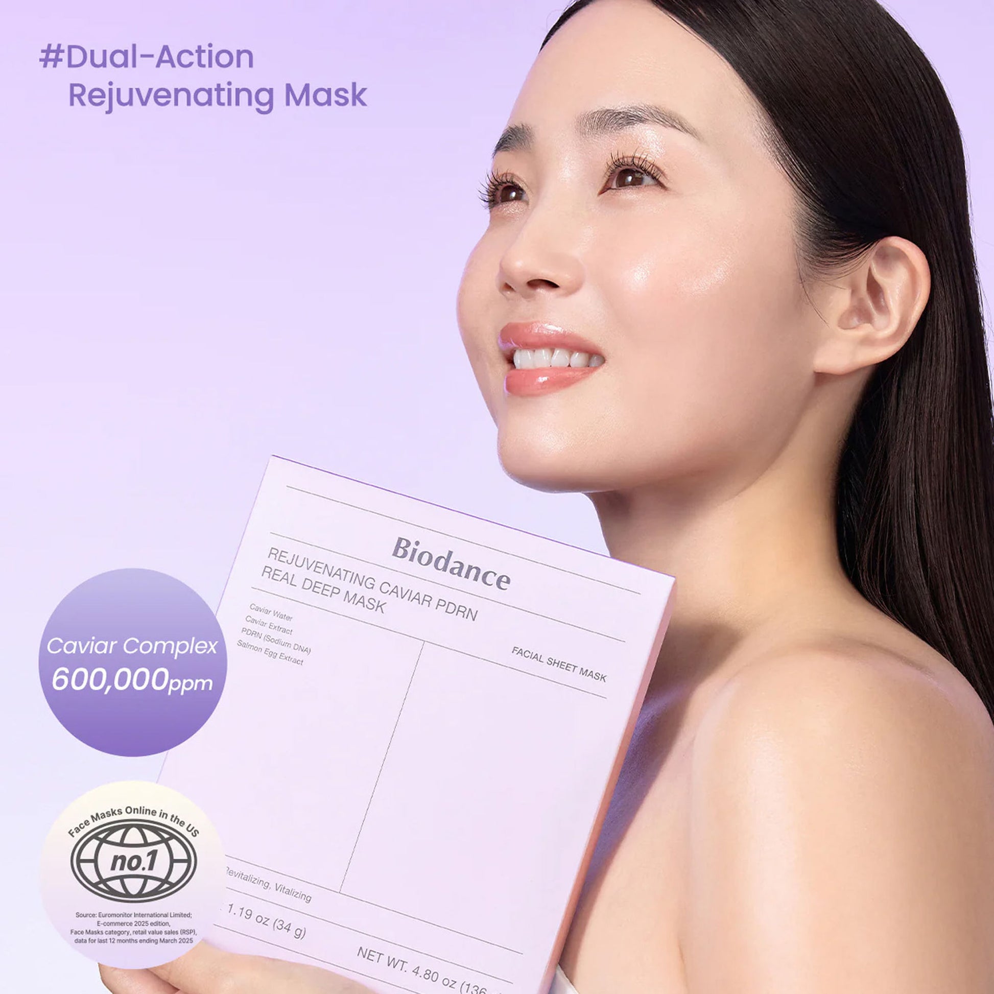 Biodance Rejuvenating Caviar PDRN Real Deep Mask - Pack Of 4
