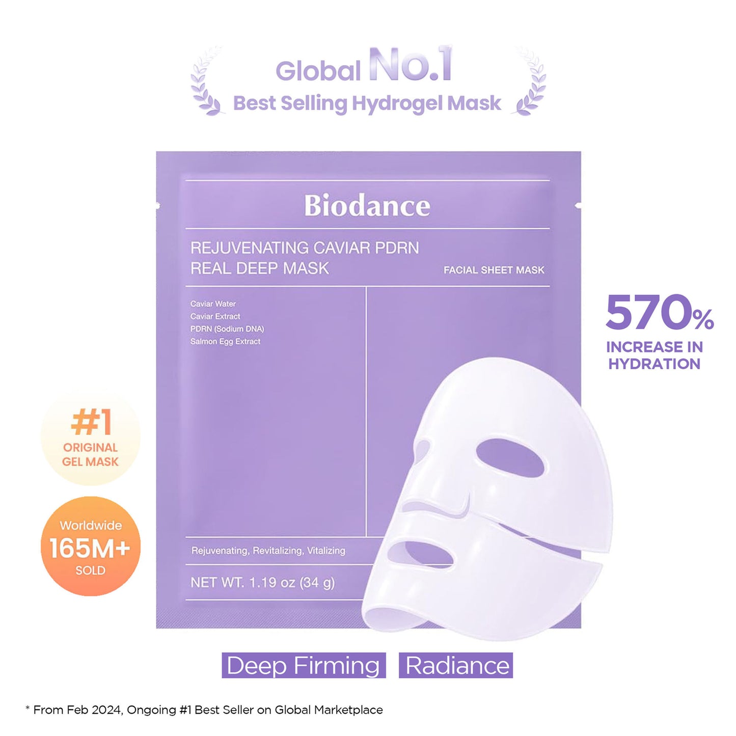 Biodance Rejuvenating Caviar PDRN Real Deep Mask