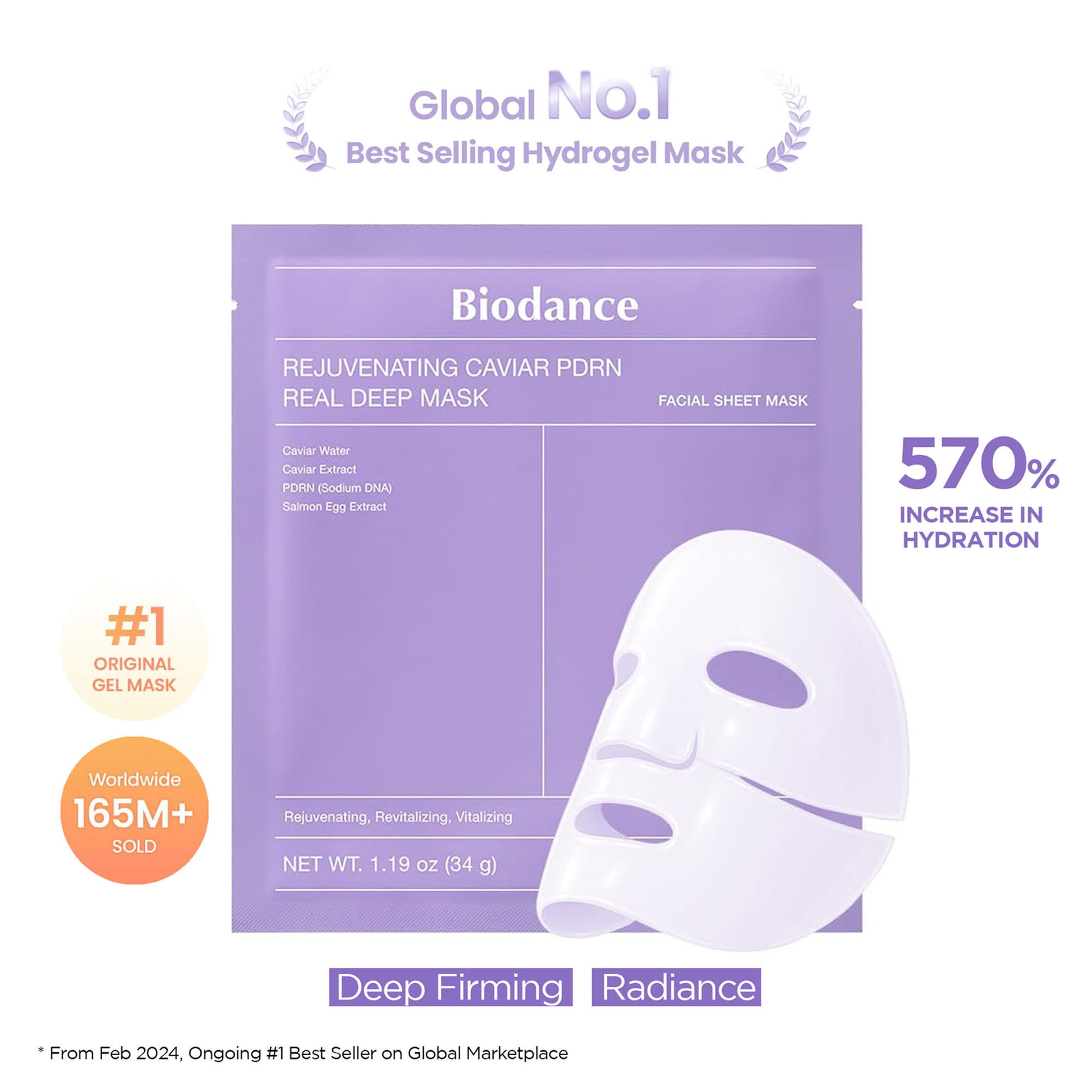 Biodance Rejuvenating Caviar PDRN Real Deep Mask