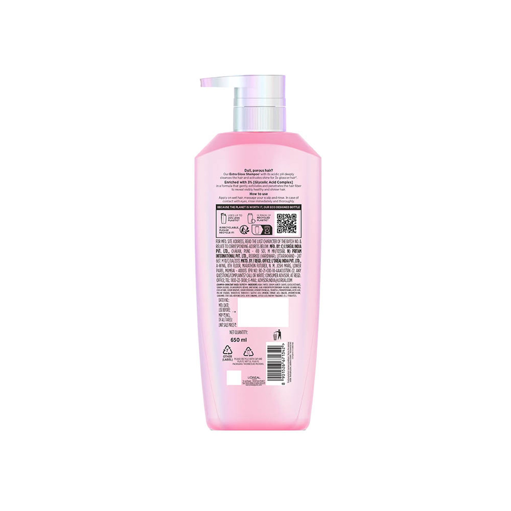 L'Oreal Paris Glycolic Gloss Shine Boosting Shampoo