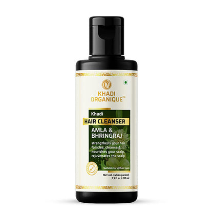 Khadi Organique Amla & Bhringraj Hair Shampoo For Control Dandruff & Reduce Hairfall