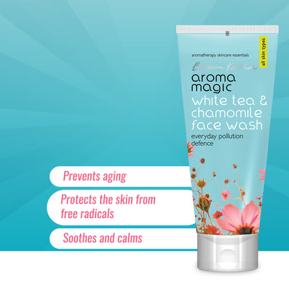 Aroma Magic White Tea & Chamomile Face Wash Everyday Pollution Defence (All Skin Types)