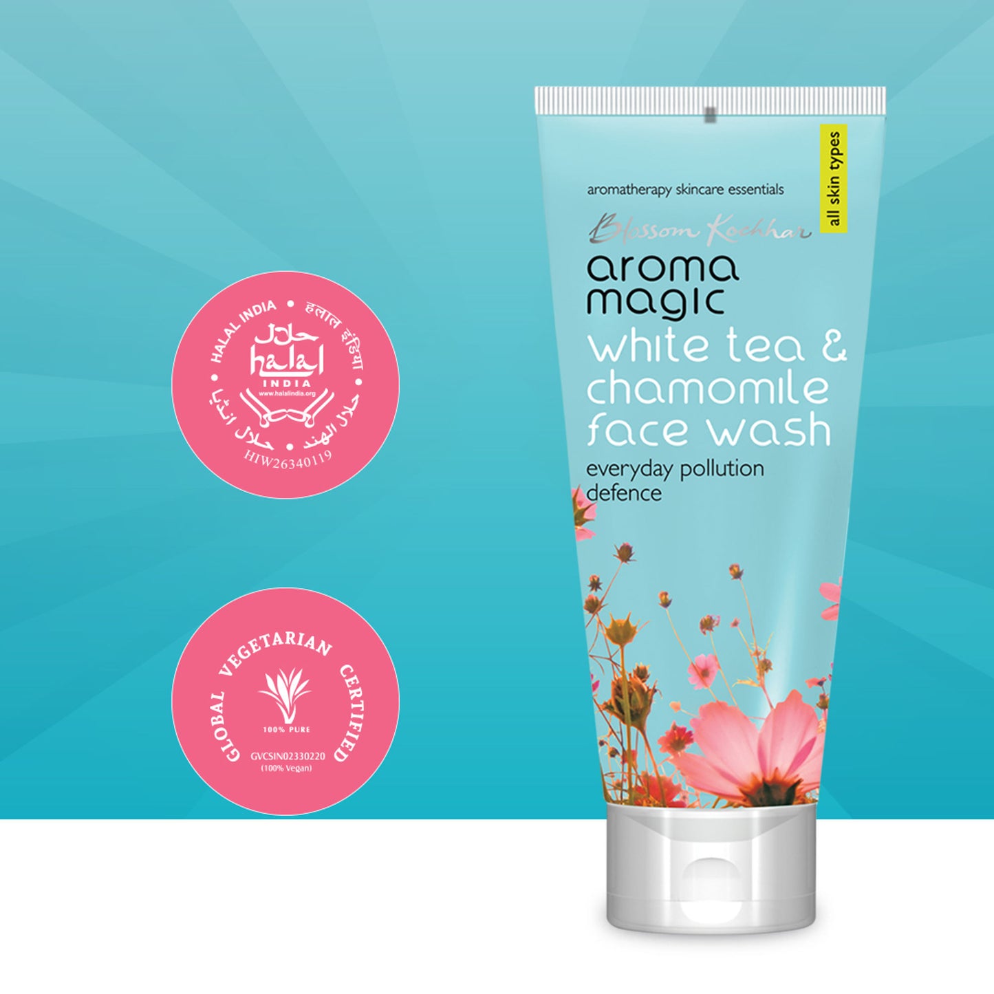 Aroma Magic White Tea & Chamomile Face Wash Everyday Pollution Defence (All Skin Types)