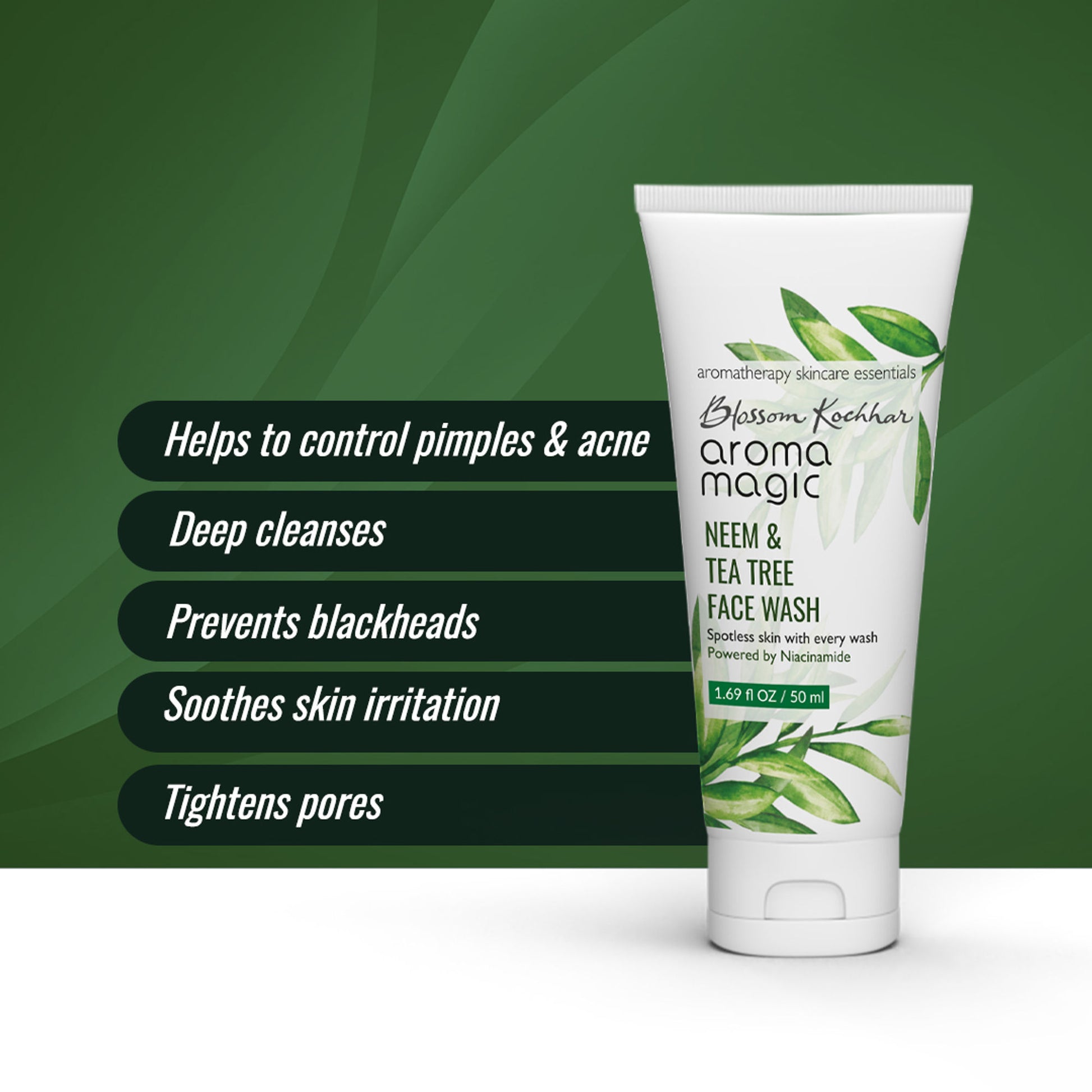 Aroma Magic Neem & Tea Tree Face Wash (Powered By Niacinamide)