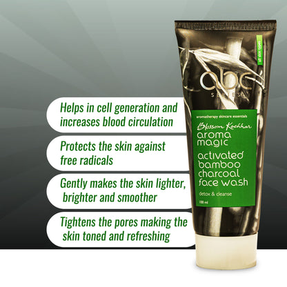 Aroma Magic Activated Bamboo Charcoal Face Wash