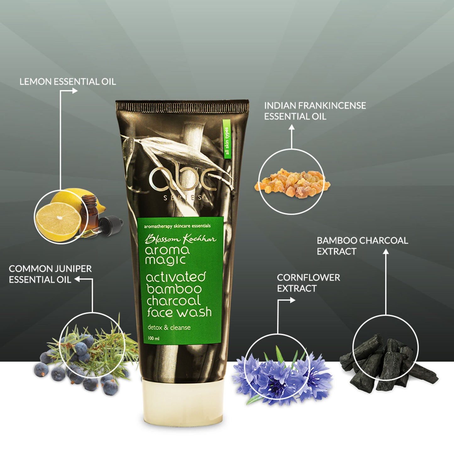Aroma Magic Activated Bamboo Charcoal Face Wash