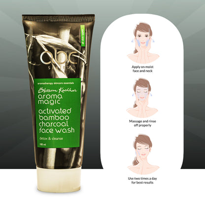 Aroma Magic Activated Bamboo Charcoal Face Wash