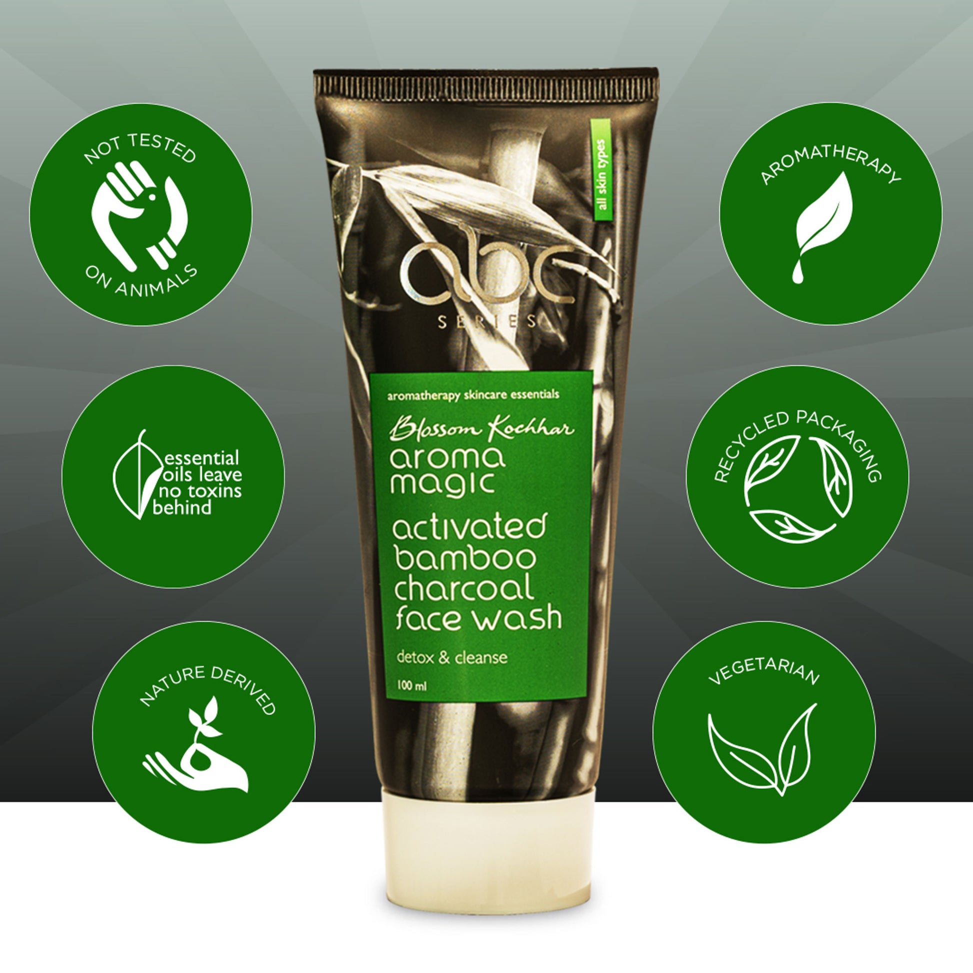 Aroma Magic Activated Bamboo Charcoal Face Wash