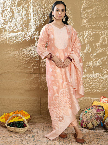 Women Regular Kurta with Trousers & Dupatta