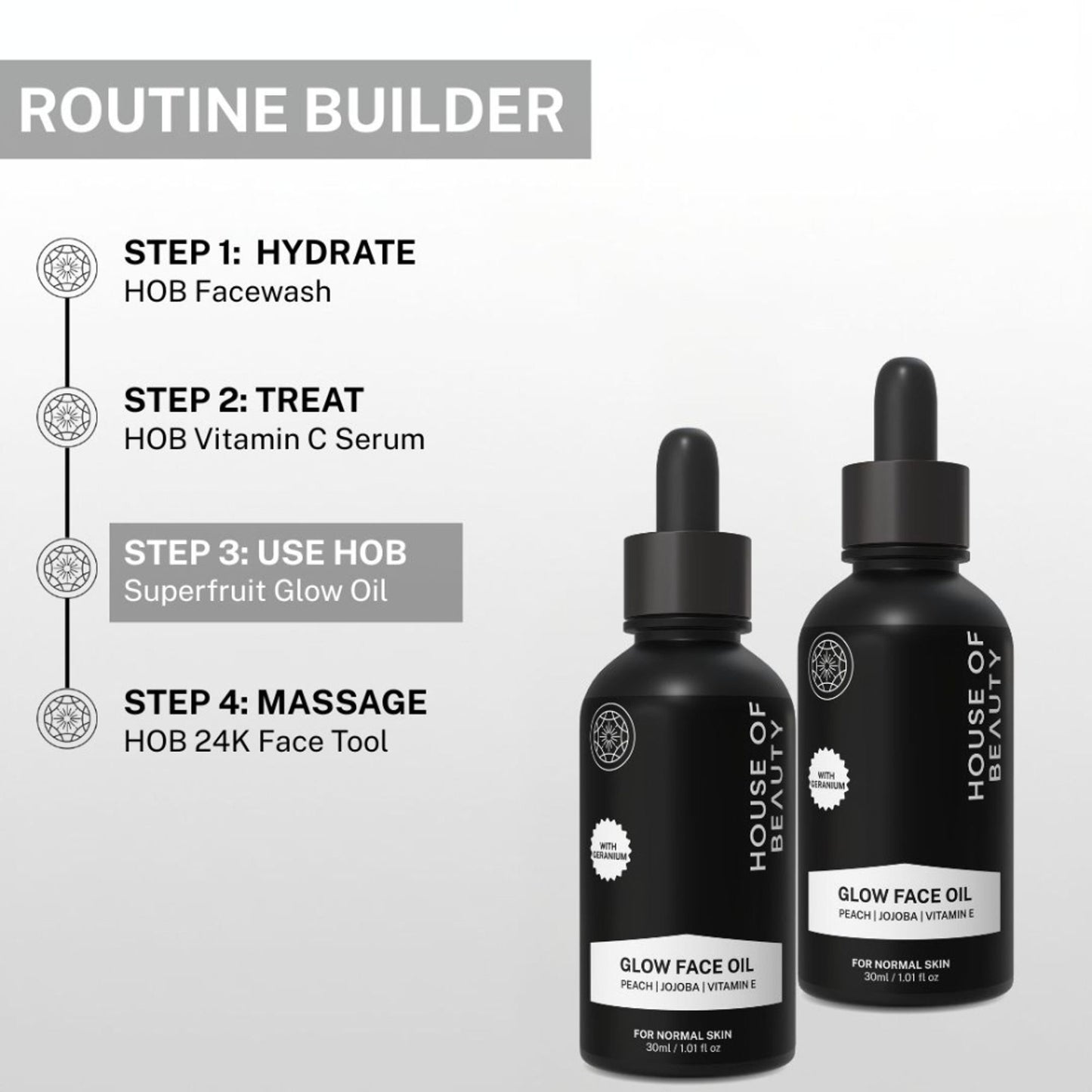 House Of Beauty Peach + Jojoba Vitamin E Super Fruit Glow Oil