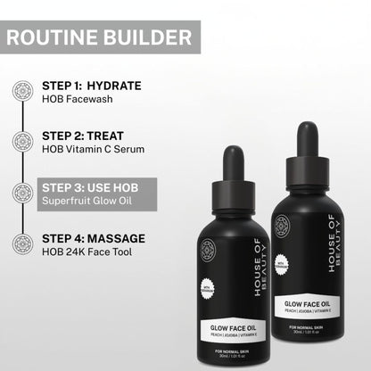 House Of Beauty Peach + Jojoba Vitamin E Super Fruit Glow Oil