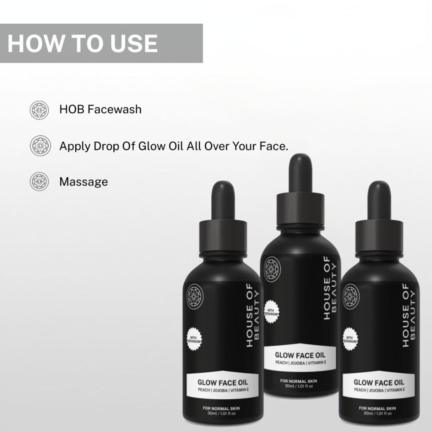 House Of Beauty Peach + Jojoba Vitamin E Super Fruit Glow Oil