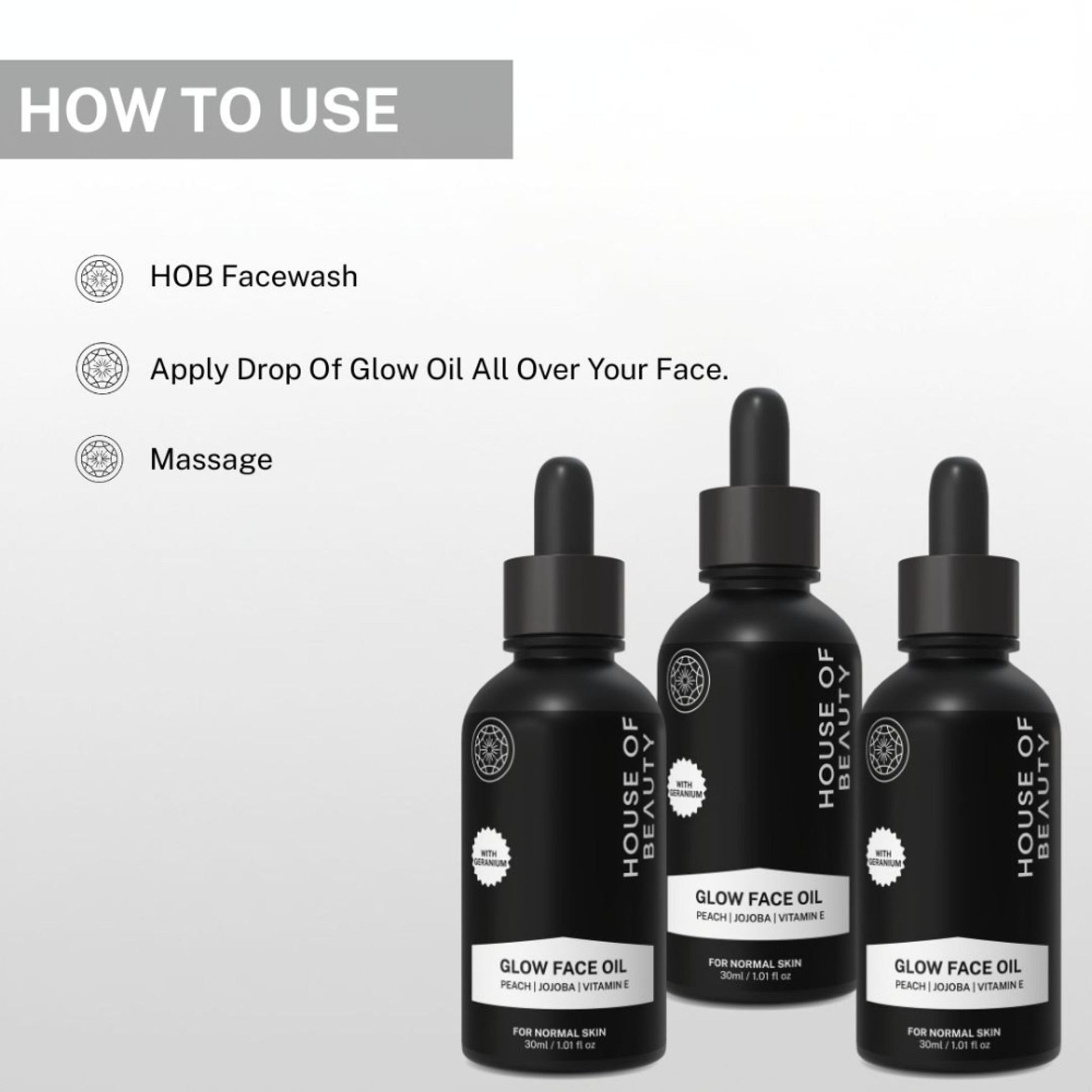 House Of Beauty Peach + Jojoba Vitamin E Super Fruit Glow Oil