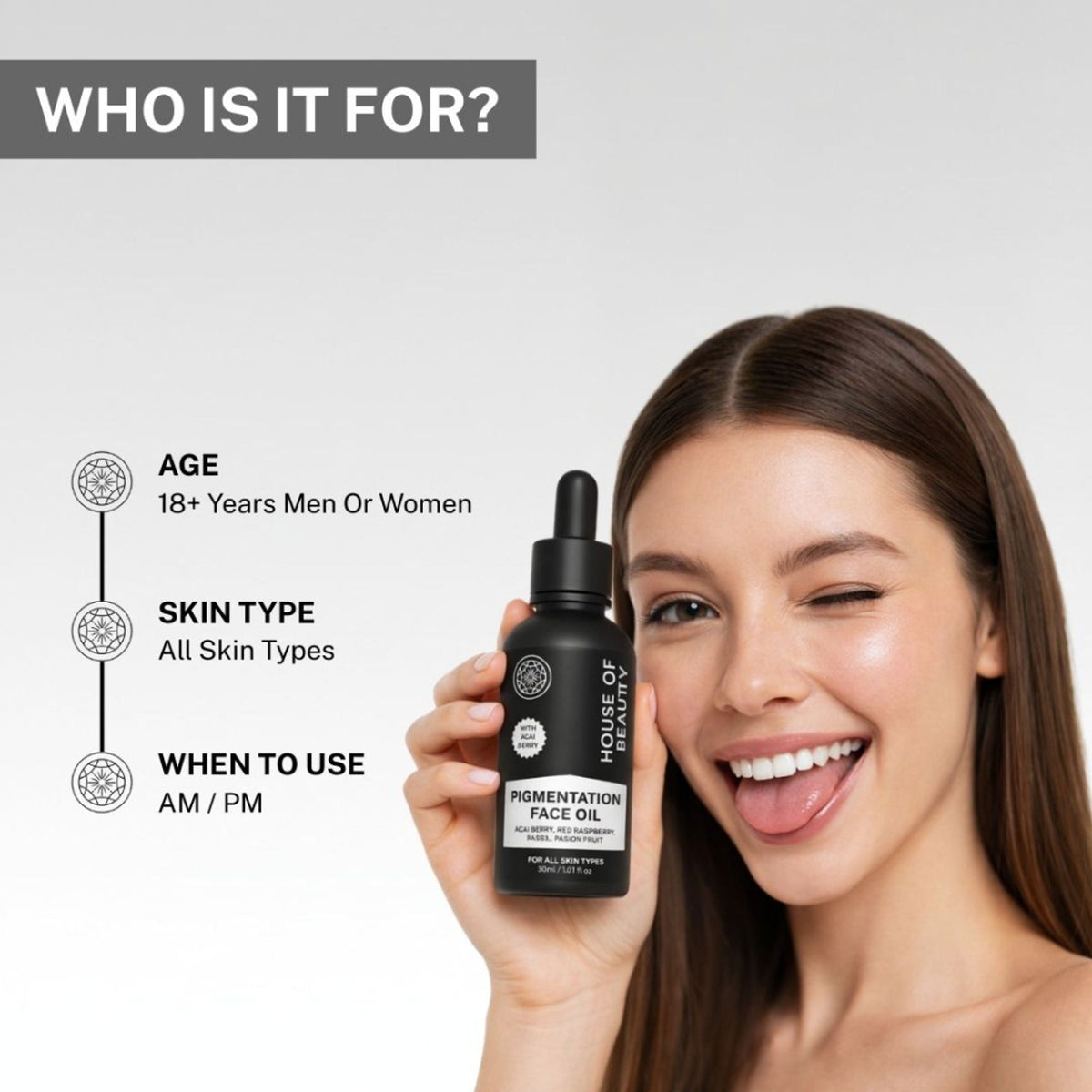 House of Beauty Pigmentation Oil (Acai Berry + Red Raspberry Passion Fruit)