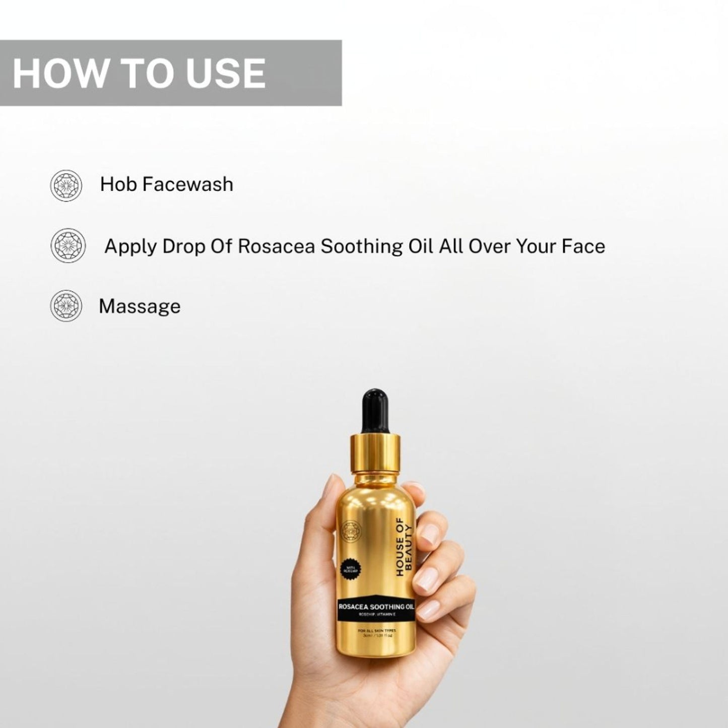 House of Beauty Rosacea Oil (Rosehip + Vitamin E)