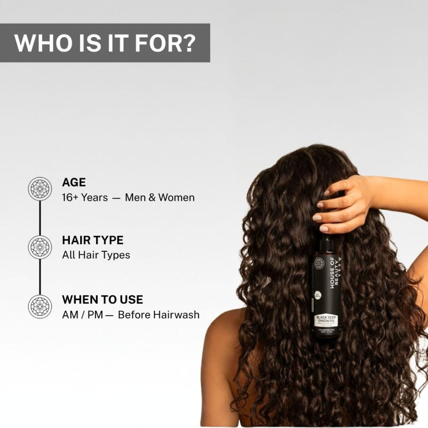 House Of Beauty Black Seed Onion Hair Oil with Hibiscus