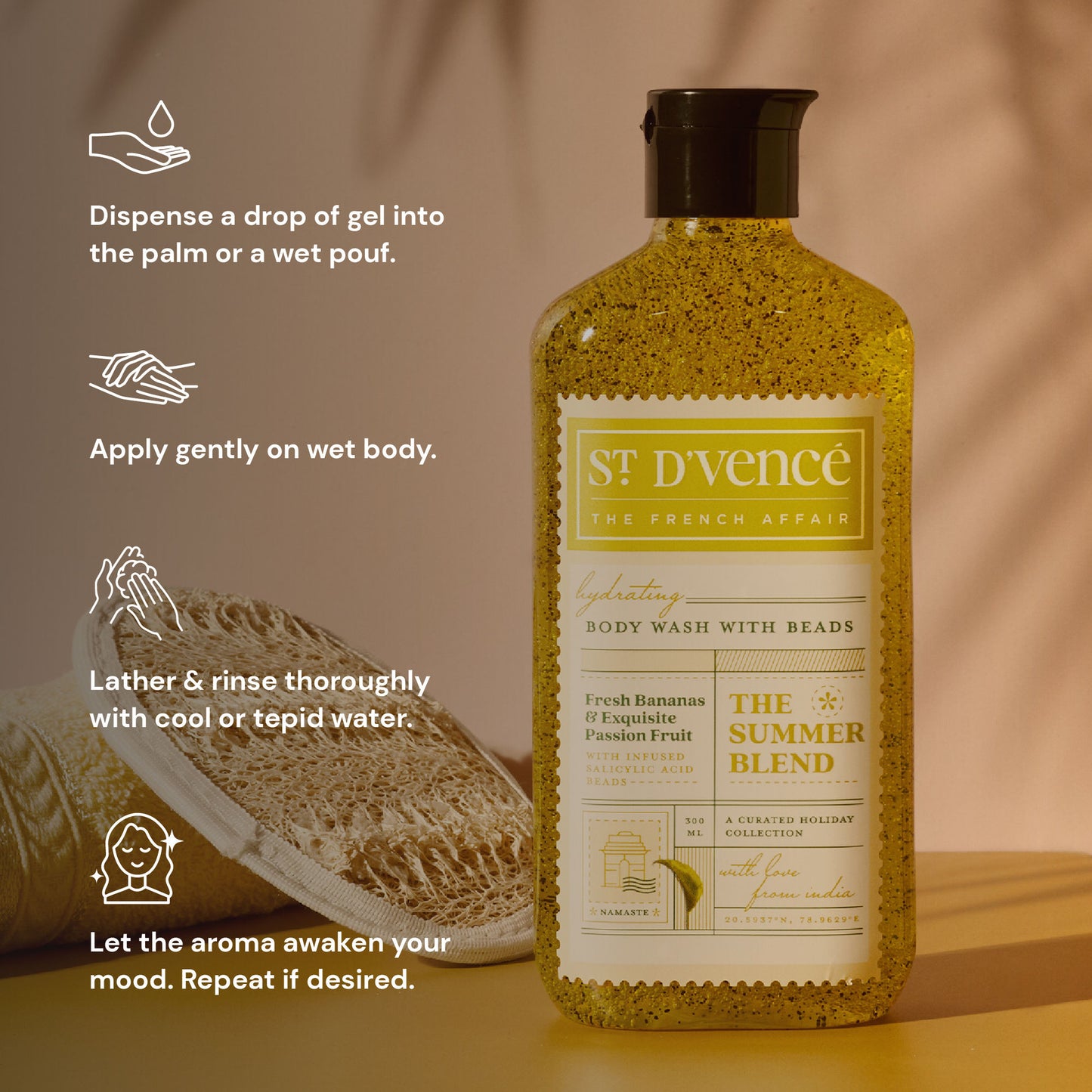 St. D'vencé The Summer Blend Body Wash With Salicylic Acid Beads