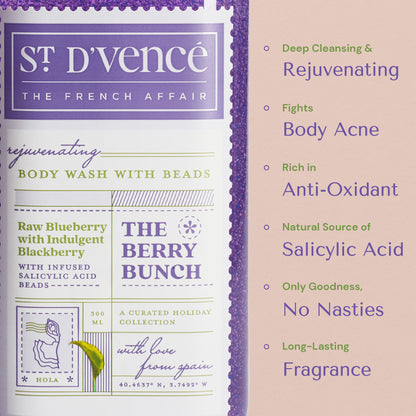 St. D'vencé The Berry Bunch Body Wash With Salicylic Acid Beads